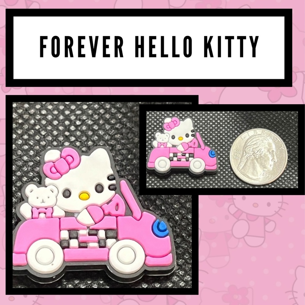 NEW: 1 HELLO KITTY Shoe Charm: 1 Charm$12.00 or 3 $15.00 (bundle your 3)